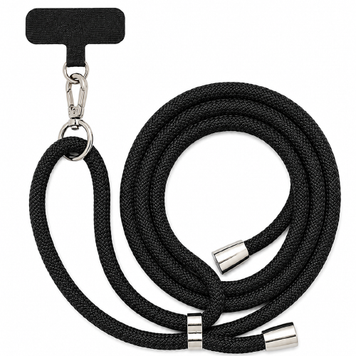 Braided Strap Lanyard  - Black